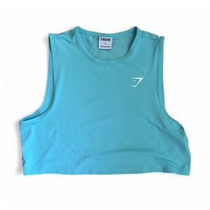 Gymshark Women's Blue Crop Top